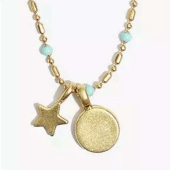 Madewell Star Pendant Enamel Necklace Multi Charm.